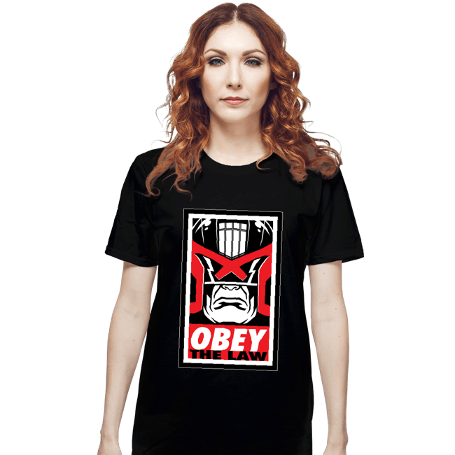 Daily_Deal_Shirts T-Shirts, Unisex / Small / Black Obey The Law