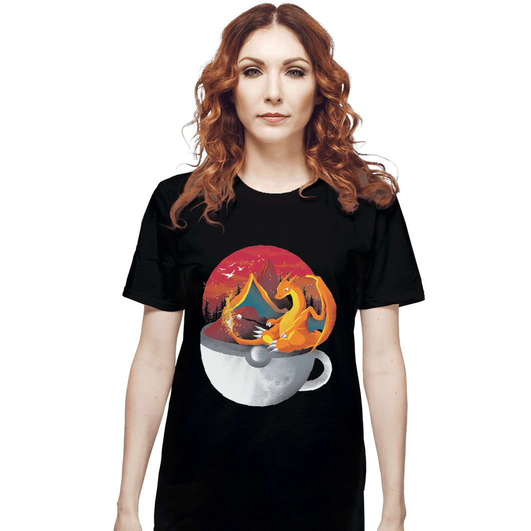 Shirts T-Shirts, Unisex / Small / Black Cup Of Fire