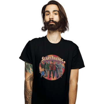 Daily_Deal_Shirts T-Shirts, Unisex / Small / Black Scary Friends