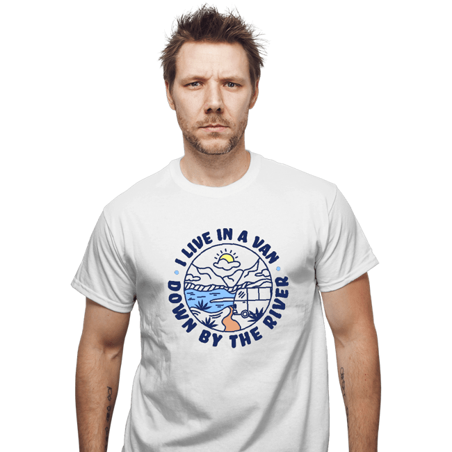 Daily_Deal_Shirts T-Shirts, Unisex / Small / White Van By The River
