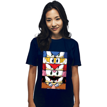Daily_Deal_Shirts T-Shirts, Unisex / Small / Navy Sonic Eyes