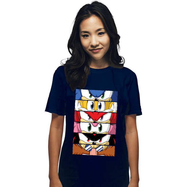 Daily_Deal_Shirts T-Shirts, Unisex / Small / Navy Sonic Eyes