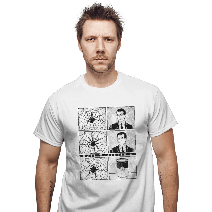 Shirts T-Shirts, Unisex / Small / White Whatever a Spider Can