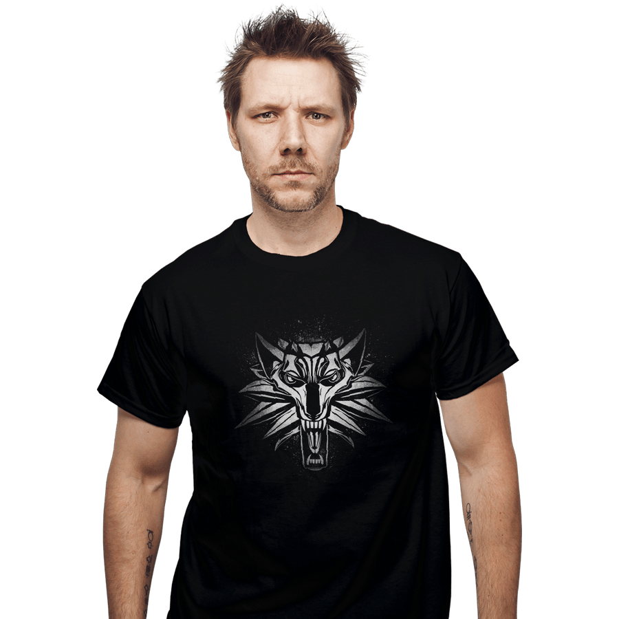Shirts T-Shirts, Unisex / Small / Black Graffiti White Wolf
