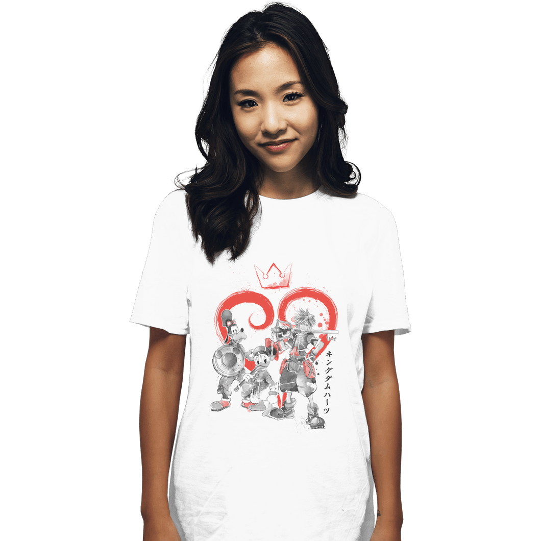 Shirts T-Shirts, Unisex / Small / White Kingdom Sumi-e
