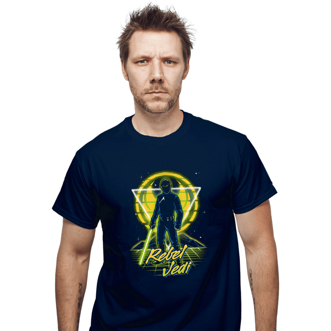 Shirts T-Shirts, Unisex / Small / Navy Retro Rebel Jedi