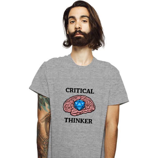 Secret_Shirts T-Shirts, Unisex / Small / Sports Grey Critical Thinker