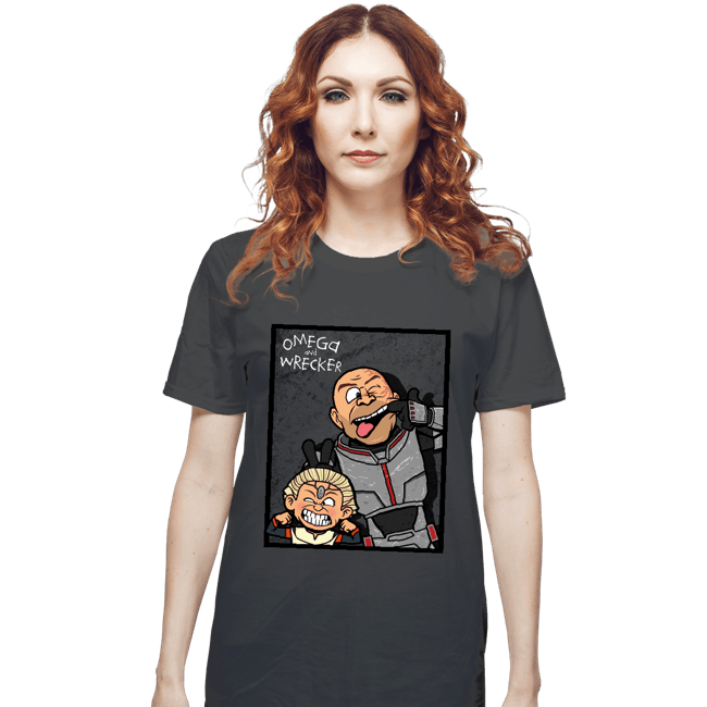 Shirts T-Shirts, Unisex / Small / Charcoal Omega And Wrecker