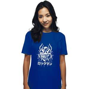 Shirts T-Shirts, Unisex / Small / Royal Blue Blue Bomber Oni