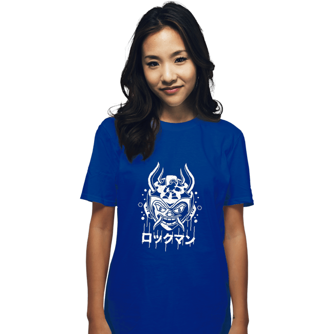 Shirts T-Shirts, Unisex / Small / Royal Blue Blue Bomber Oni