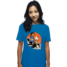 Load image into Gallery viewer, Secret_Shirts T-Shirts, Unisex / Small / Sapphire Penguin Sledding!
