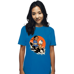 Secret_Shirts T-Shirts, Unisex / Small / Sapphire Penguin Sledding!