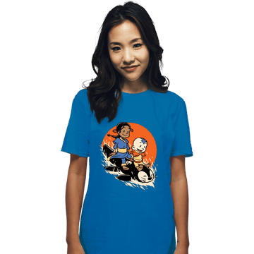 Secret_Shirts T-Shirts, Unisex / Small / Sapphire Penguin Sledding!