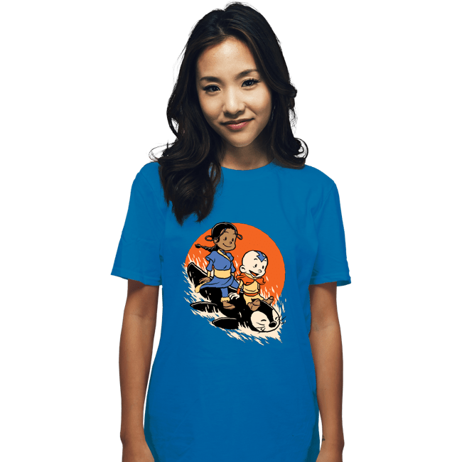 Secret_Shirts T-Shirts, Unisex / Small / Sapphire Penguin Sledding!
