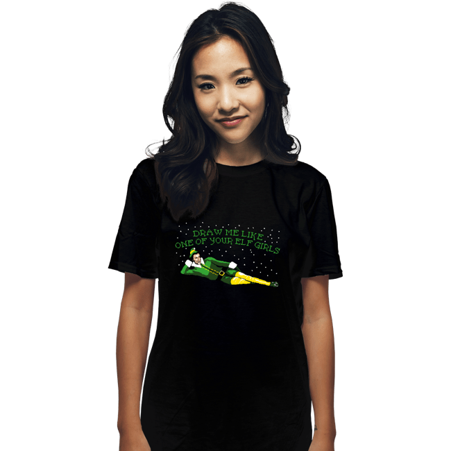 Daily_Deal_Shirts T-Shirts, Unisex / Small / Black Elf Girls