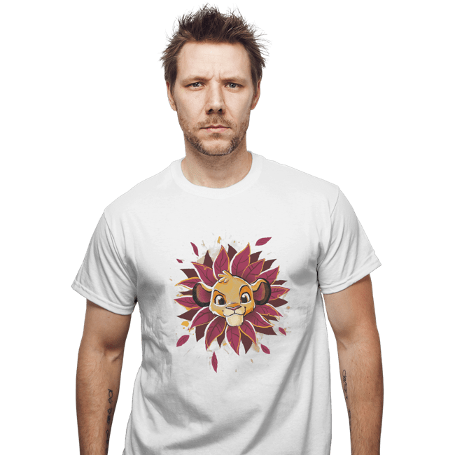 Shirts T-Shirts, Unisex / Small / White Simba Watercolor