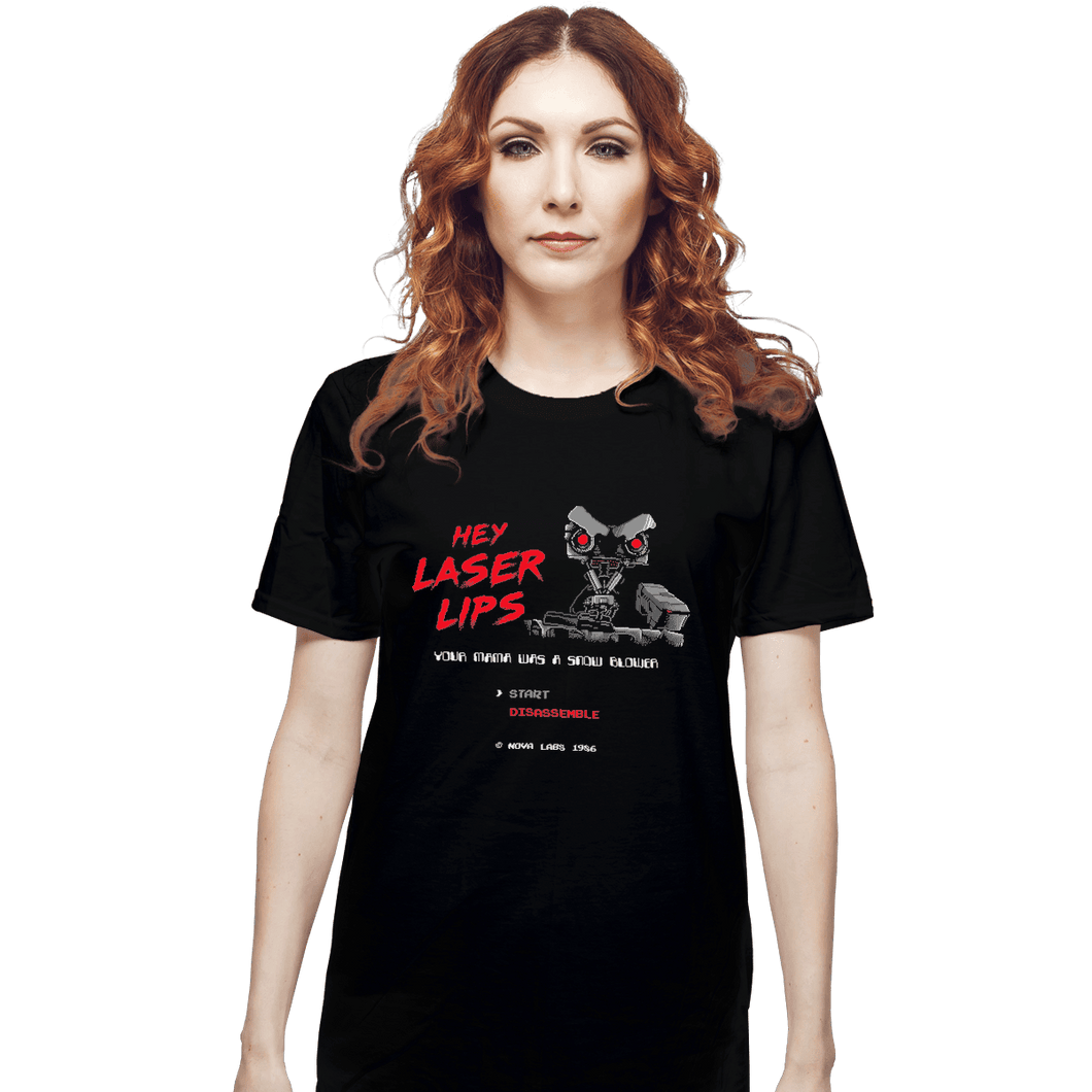 Shirts T-Shirts, Unisex / Small / Black Laser Lips