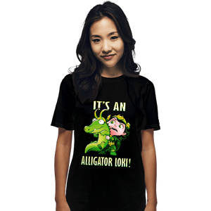 Shirts T-Shirts, Unisex / Small / Black It's An Alligator Loki!