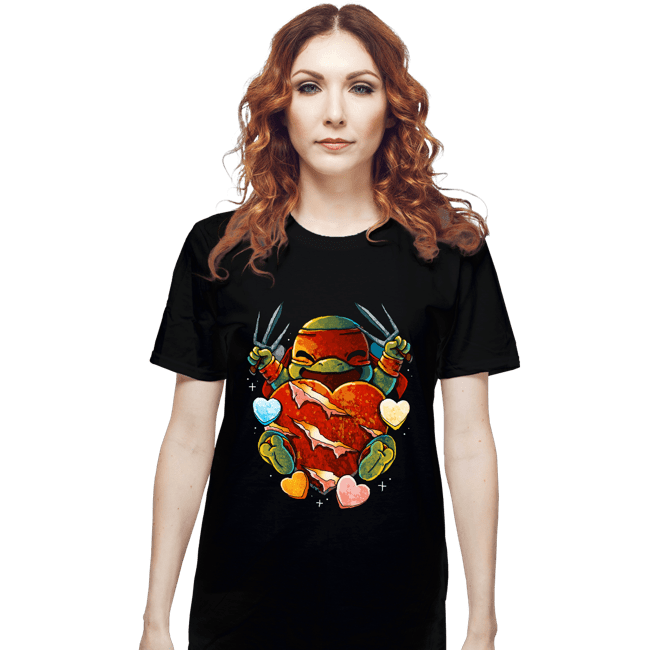 Daily_Deal_Shirts T-Shirts, Unisex / Small / Black Love Turtle
