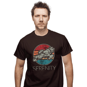 Shirts T-Shirts, Unisex / Small / Dark Chocolate Vintage Serenity