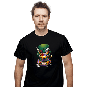 Daily_Deal_Shirts T-Shirts, Unisex / Small / Black Mad Hatter Mug