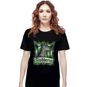 Shirts T-Shirts, Unisex / Small / Black Hairy Pupper House Slobberin