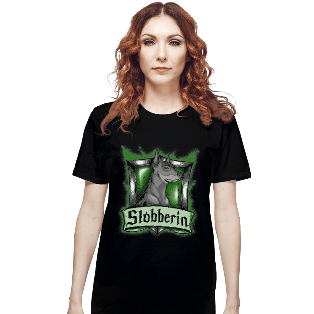 Shirts T-Shirts, Unisex / Small / Black Hairy Pupper House Slobberin