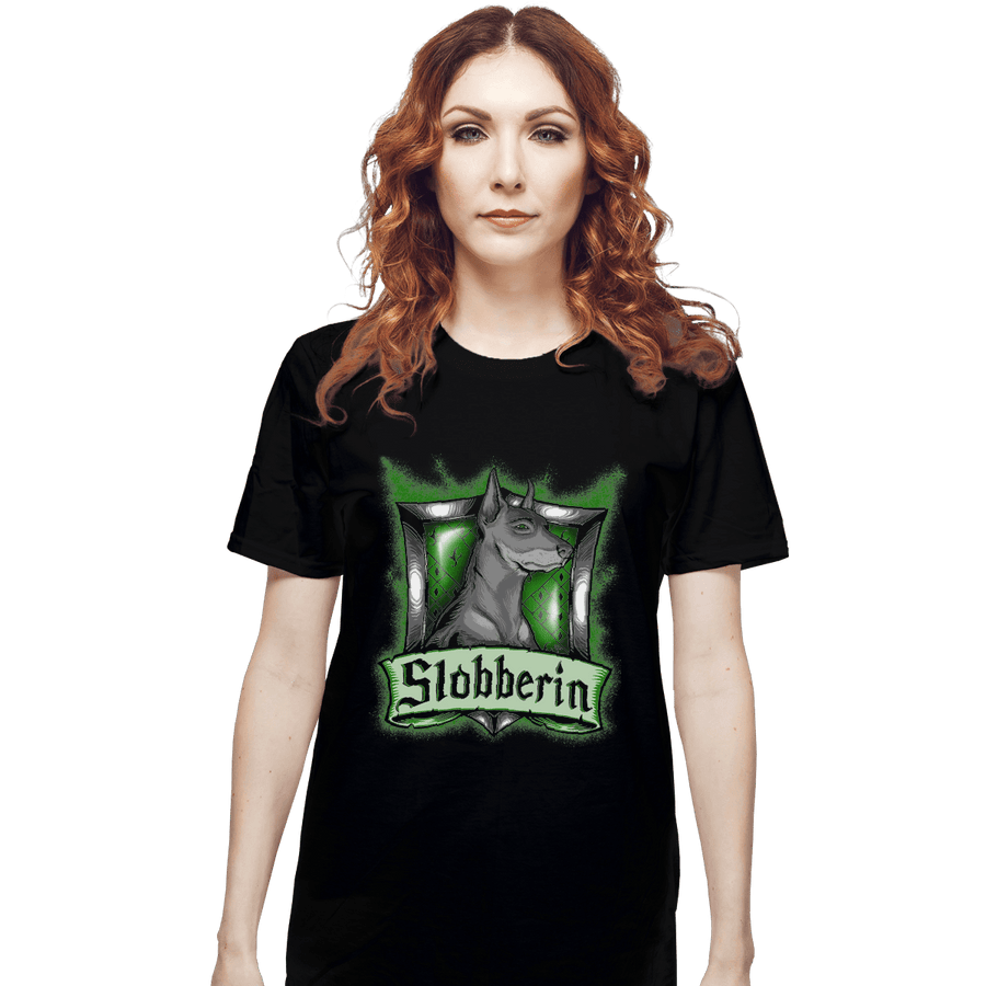 Shirts T-Shirts, Unisex / Small / Black Hairy Pupper House Slobberin