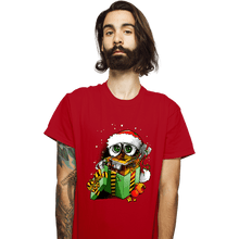 Load image into Gallery viewer, Daily_Deal_Shirts T-Shirts, Unisex / Small / Red Christmas Robot
