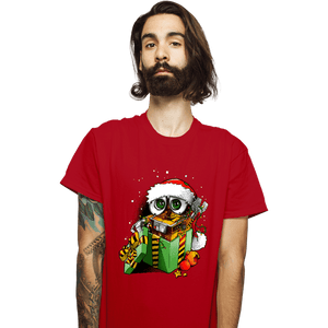 Daily_Deal_Shirts T-Shirts, Unisex / Small / Red Christmas Robot
