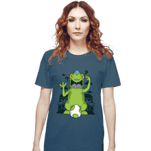 Load image into Gallery viewer, Shirts T-Shirts, Unisex / Small / Indigo Blue Dinosaur Island
