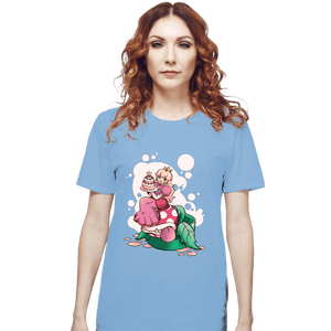Shirts T-Shirts, Unisex / Small / Powder Blue Princess Peach