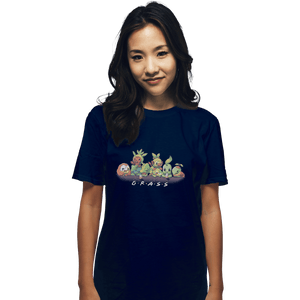 Shirts T-Shirts, Unisex / Small / Navy Grass Friends
