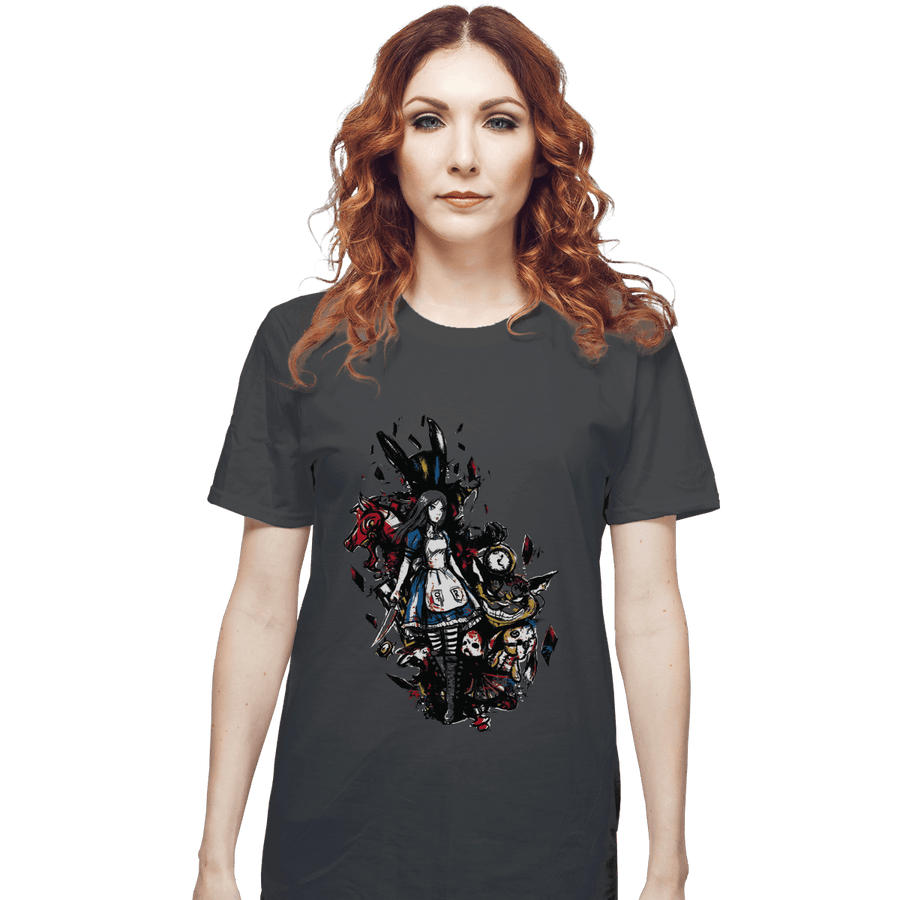 Secret_Shirts T-Shirts, Unisex / Small / Charcoal Alice In Madness