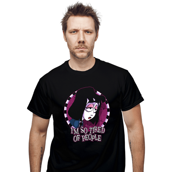 Secret_Shirts T-Shirts, Unisex / Small / Black So Tired Of People