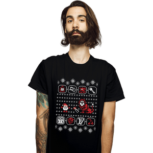 Shirts T-Shirts, Unisex / Small / Black Santa Of The Yolk Folk