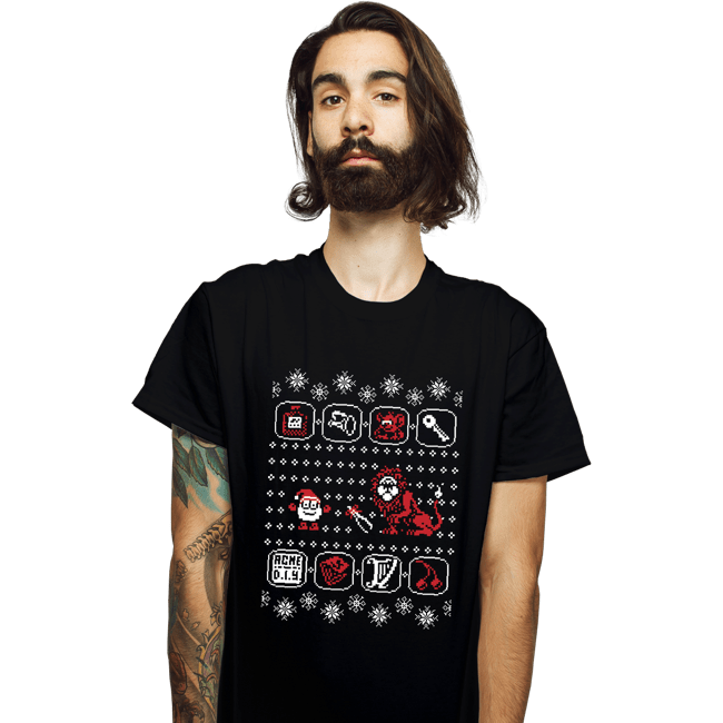 Shirts T-Shirts, Unisex / Small / Black Santa Of The Yolk Folk