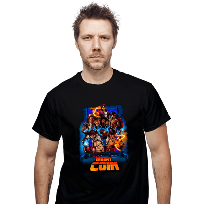 Secret_Shirts T-Shirts, Unisex / Small / Black Insert Coin Fighter