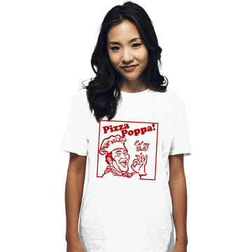 Daily_Deal_Shirts T-Shirts, Unisex / Small / White Eat My Pizza Balls