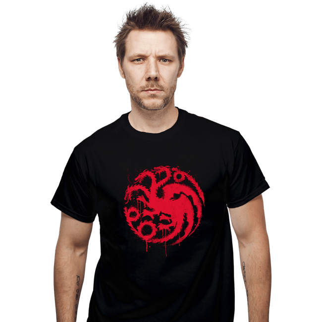 Secret_Shirts T-Shirts, Unisex / Small / Black 3 Headed Dragon