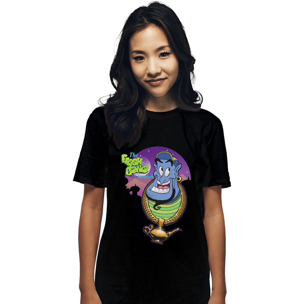 Shirts T-Shirts, Unisex / Small / Black Fresh Genie Of Agrabah