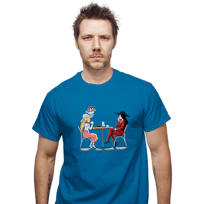 Shirts T-Shirts, Unisex / Small / Sapphire Peach And Pauline