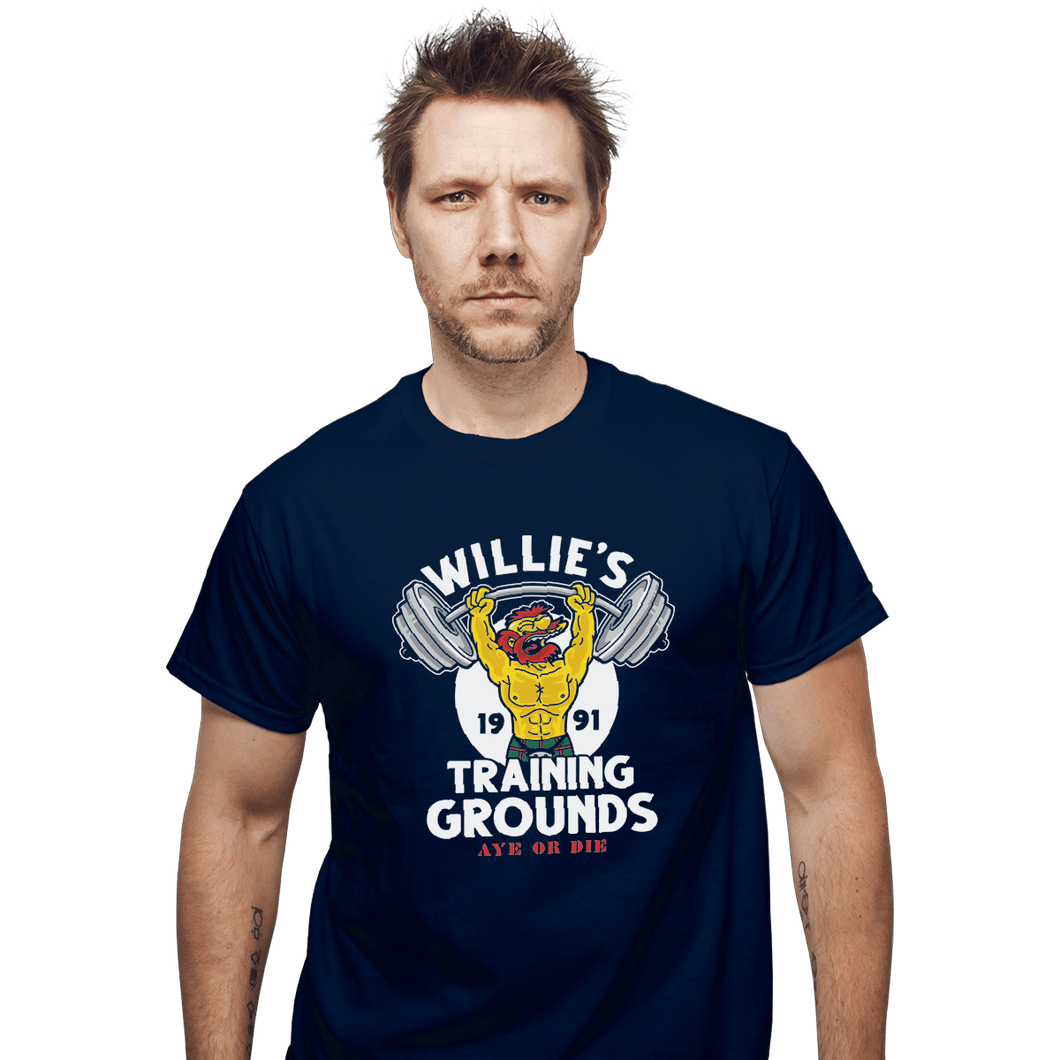 Shirts T-Shirts, Unisex / Small / Navy Willie's Training Grounds