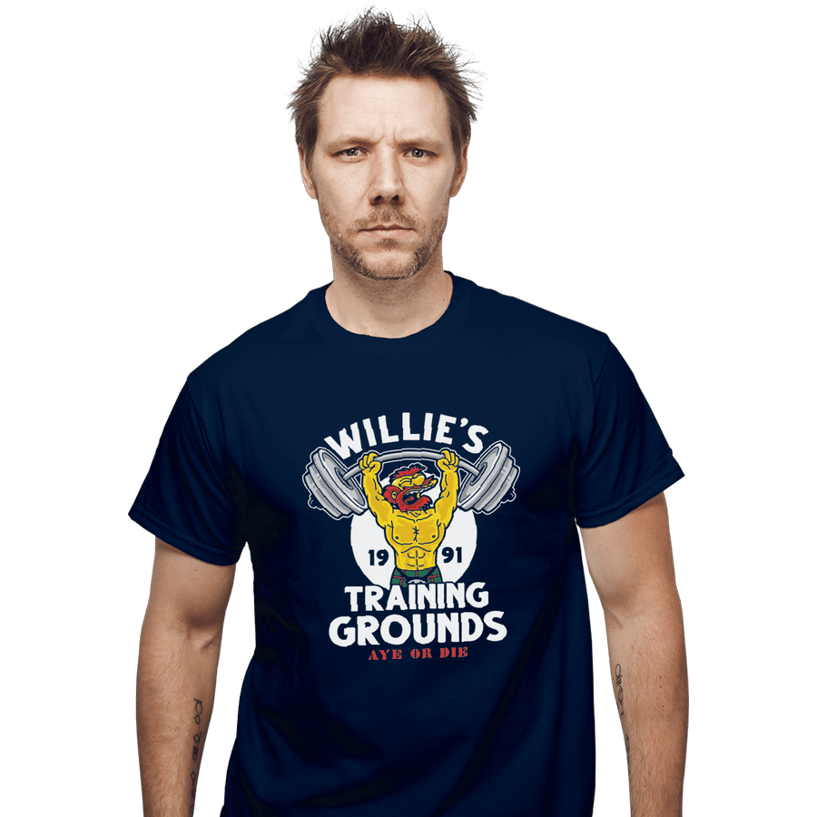 Shirts T-Shirts, Unisex / Small / Navy Willie's Training Grounds
