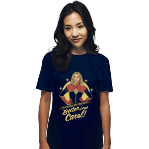 Shirts T-Shirts, Unisex / Small / Navy Better Page Carol