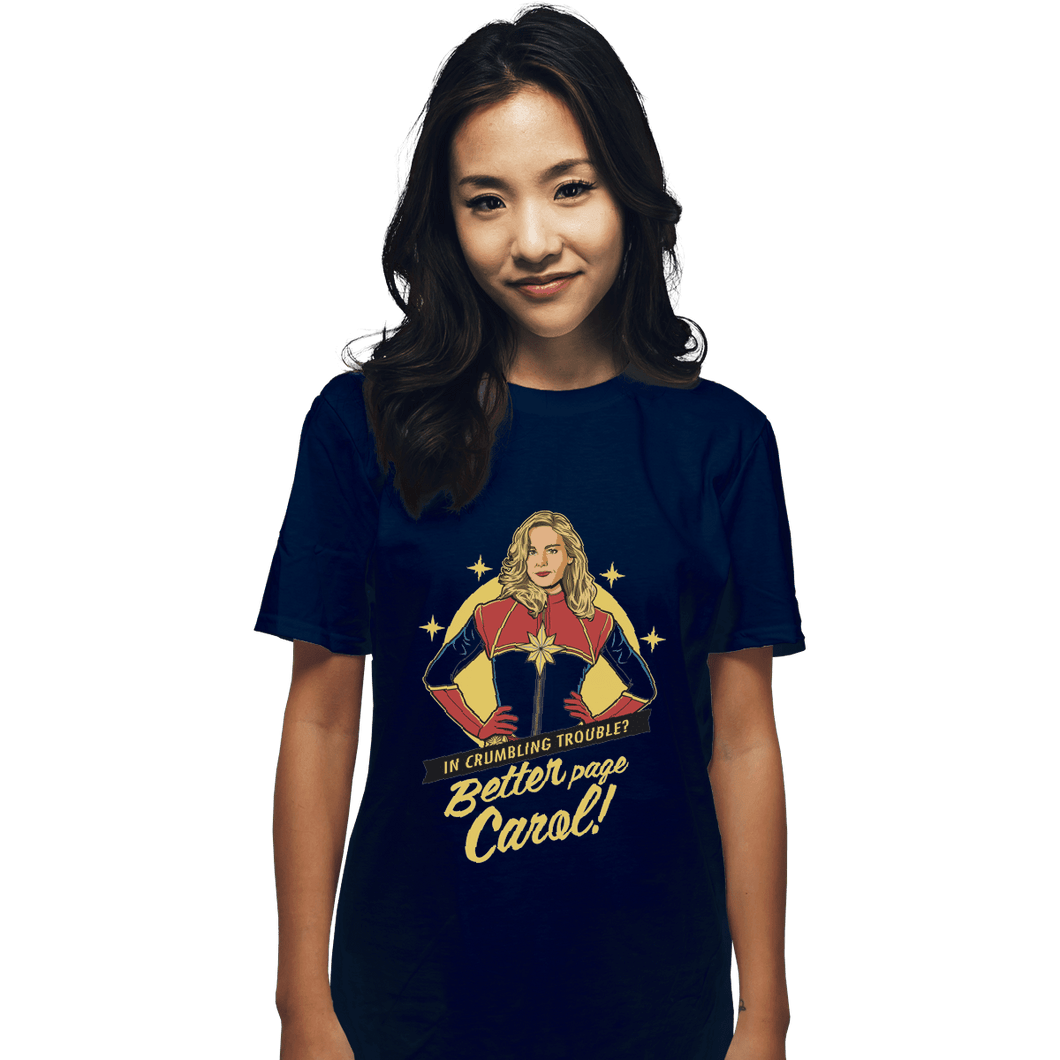 Shirts T-Shirts, Unisex / Small / Navy Better Page Carol