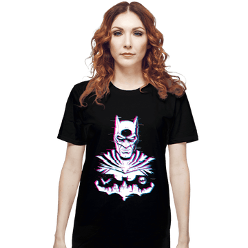 Secret_Shirts T-Shirts, Unisex / Small / Black Glitched Batman