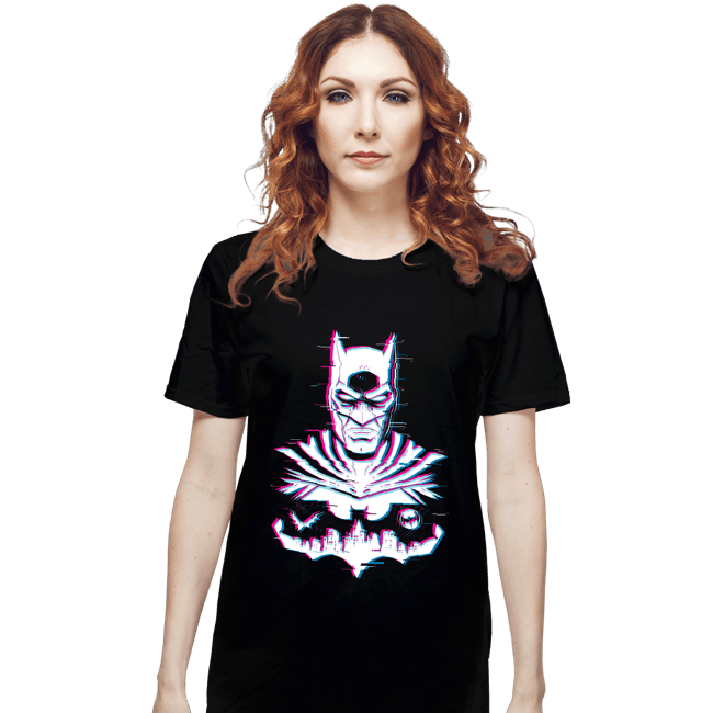 Secret_Shirts T-Shirts, Unisex / Small / Black Glitched Batman