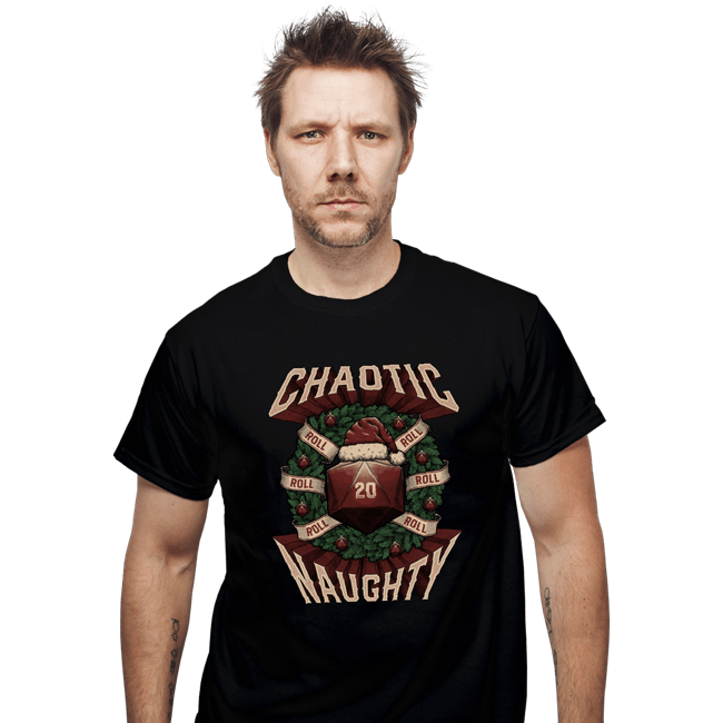 Shirts T-Shirts, Unisex / Small / Black Chaotic Naughty Christmas