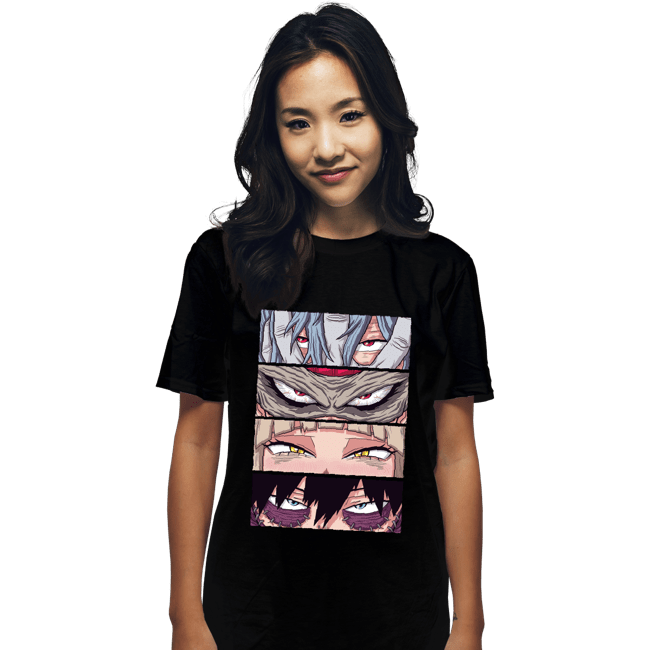 Daily_Deal_Shirts T-Shirts, Unisex / Small / Black MHA Villains Eyes